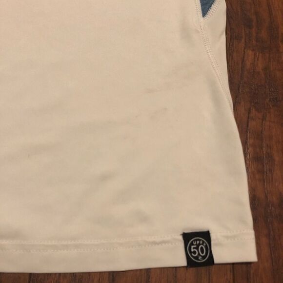 RIP CURL white surfers beach UPF 50+ shirt tee top short sleeve - Picture 4 of 5